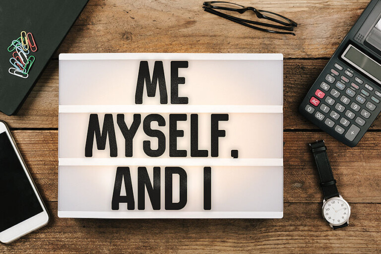 Boîte lumineuse "Me myself and I"
